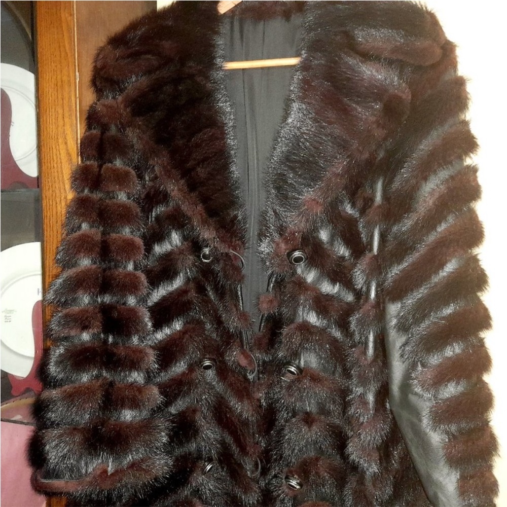 Mink and Leather coat